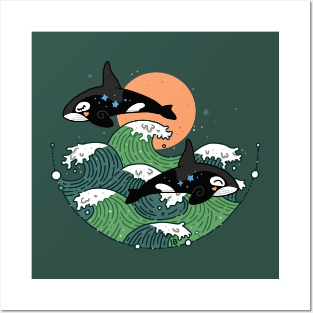 Killer Whales Wall Art by Freeminds